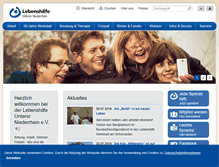 Tablet Screenshot of lebenshilfe-rees.de